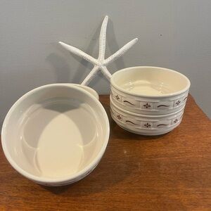 Longaberger Woven Traditions Stacking Bowls 4